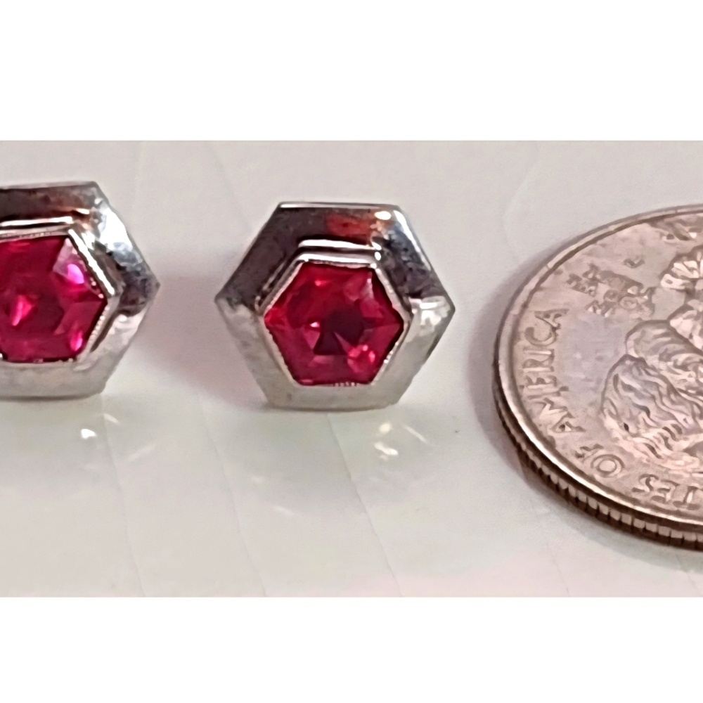 2ct Tcw Ruby, Solid 14k White Gold, Natural Ruby … - image 7